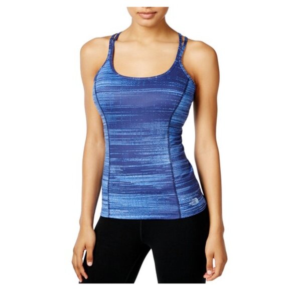 THE NORTH FACE Empower Tank Strappy Back Pullover Stretch Blue Women's Small - Picture 1 of 14